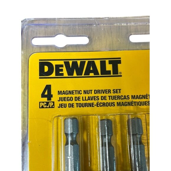 Dewalt Magnetic Nut Driver Set 4 Pack Metal DW2229 Power Tool Home Garage - Picture 2 of 6